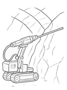 削岩機の用途 法面工事